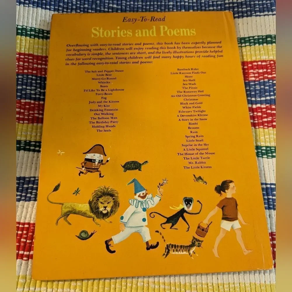 Vintage 50s children's  Golden‎ Book Stories and Poems vintage book